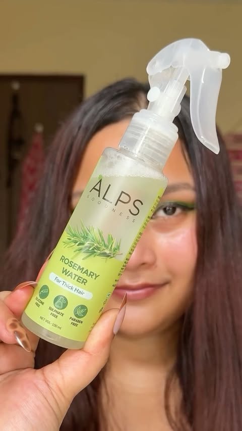 Instagram post by @anwihihihihi for Alps Goodness. Caption reads: [...] long-hair goals! 🫶🏻🌱 #explore....