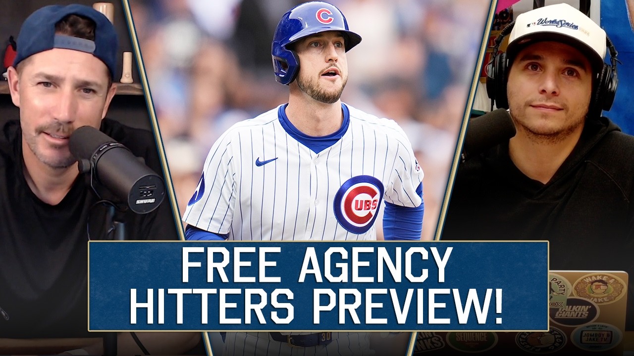 YouTube post by @TalkinBaseball for Mountain Dew. Caption reads: Free Agency Preview & Predictions | 1062.