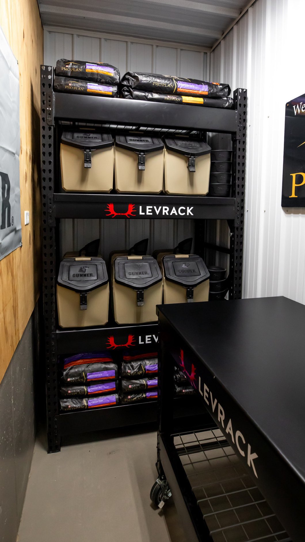 Instagram post by @levrack for Gunner. Caption reads: At @ryglengundogs, the focus is on building....