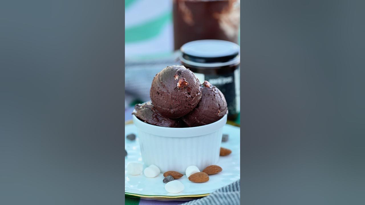 YouTube post by @turnipvegan for North Spore. Caption reads: [...] Road Ice Cream - using Chaga Tea....