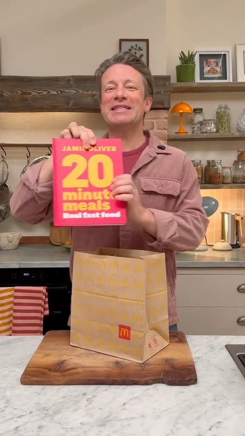 Instagram post by @jamieoliver for Channel 4. Caption reads: [...] it to you in real-time, my brand new....
