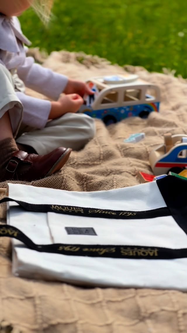 Instagram post by an influencer for Jaques of London. Caption reads: [...] full of fun and memories @jaquesoflondon....