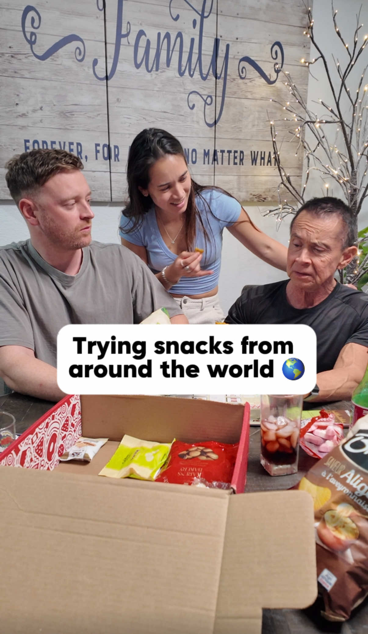 TikTok post by @tayandalexx for Universal Yums. Caption reads: The @Universal Yums Holiday Box had our taste buds....