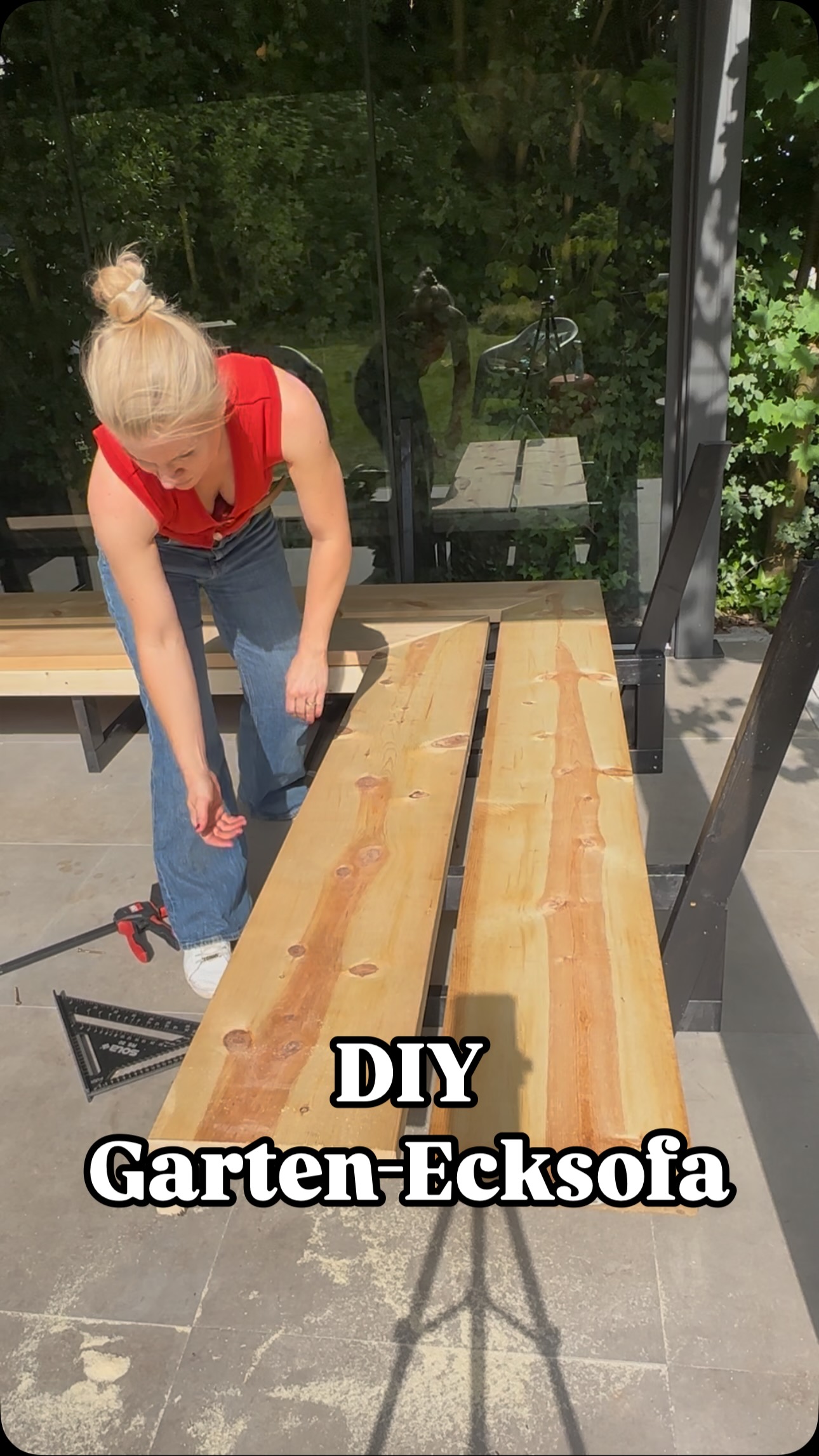 Instagram post by @babettethebuilder for RYOBI Tools. Caption reads: [...] und den Akkuschrauber von @ryobitoolsde im....