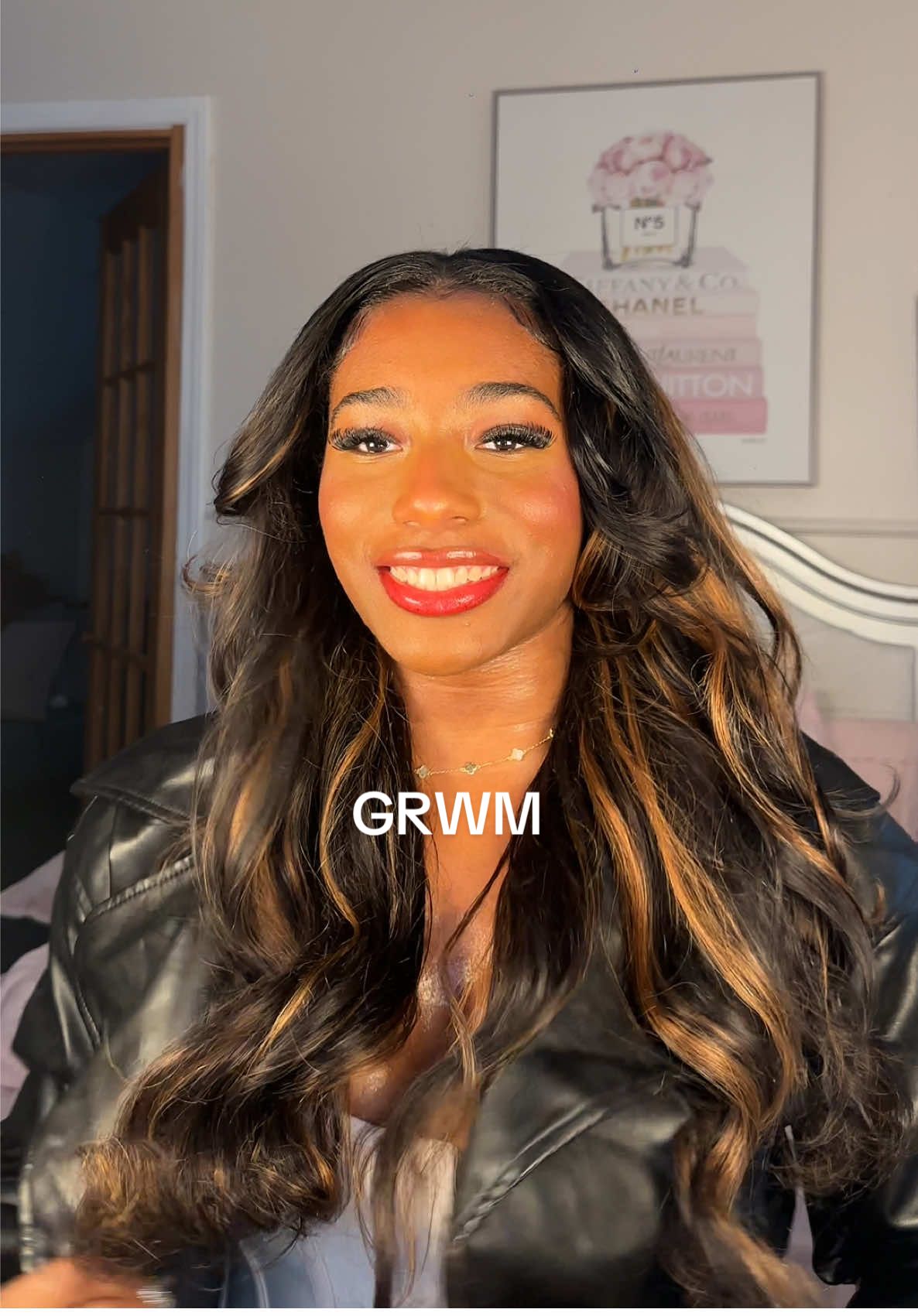 TikTok post by @larrissarandolph for PALMERS. Caption reads: little sisters know how i feel rn also how do we....