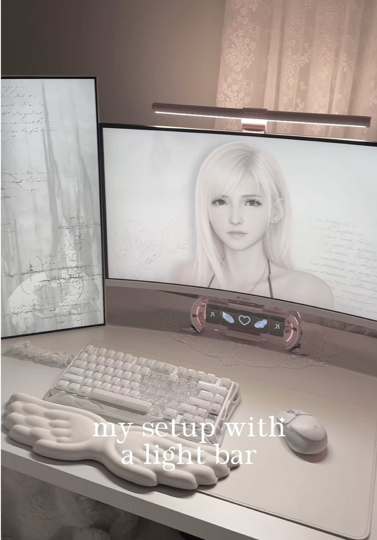 TikTok post by @cqtbree for Quntis. Caption reads: [...] the cutest addition to any setup ⊹ ࣪ ˖....