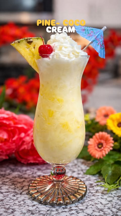 Instagram post by @sipsbyeric for Harmless Harvest. Caption reads: [...] and enjoy your tropical escape 🌴✨....