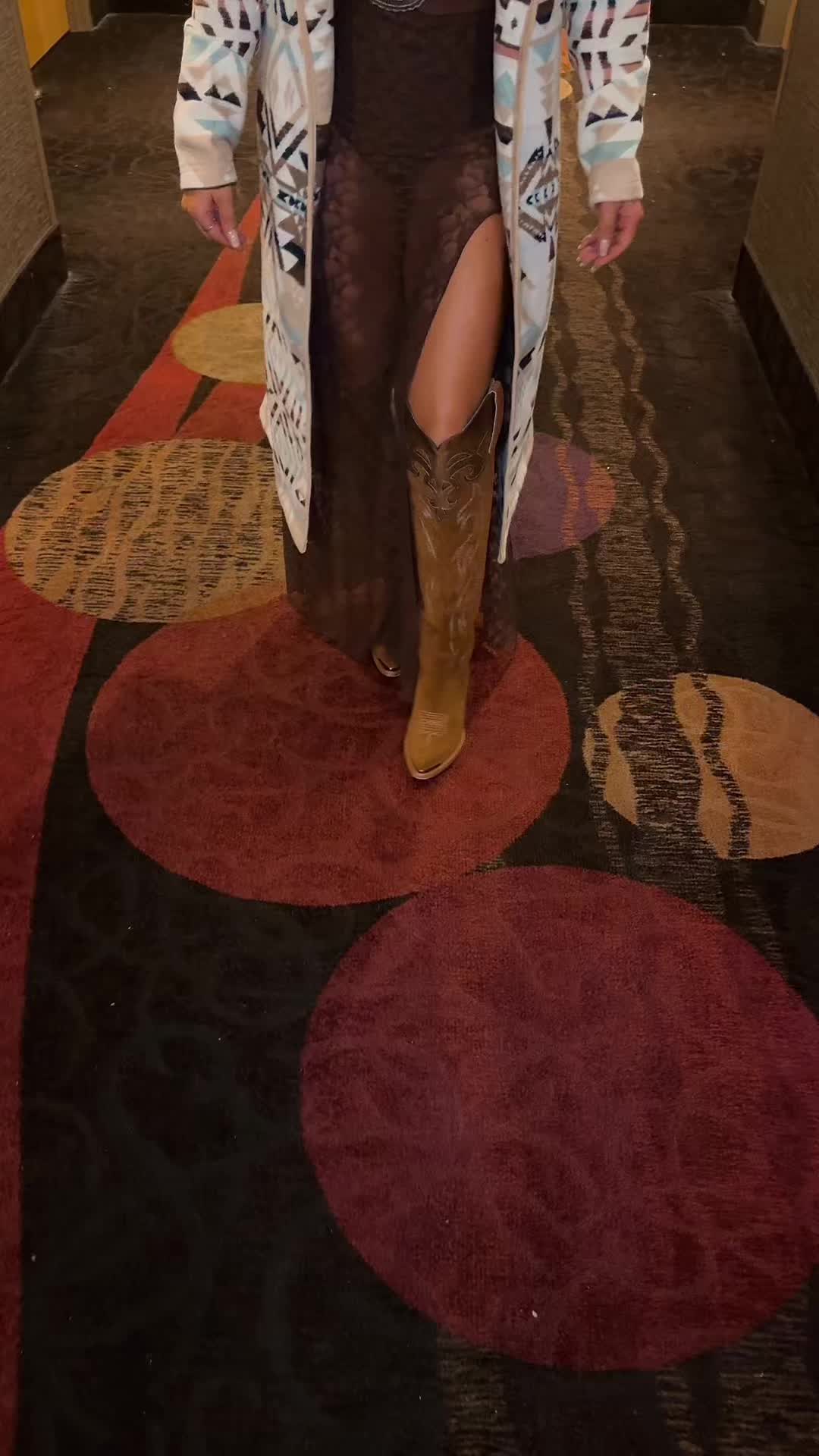 TikTok post by @chloetrujilloooo for Boot Barn. Caption reads: THE NFR BABY @Boot-Barn .