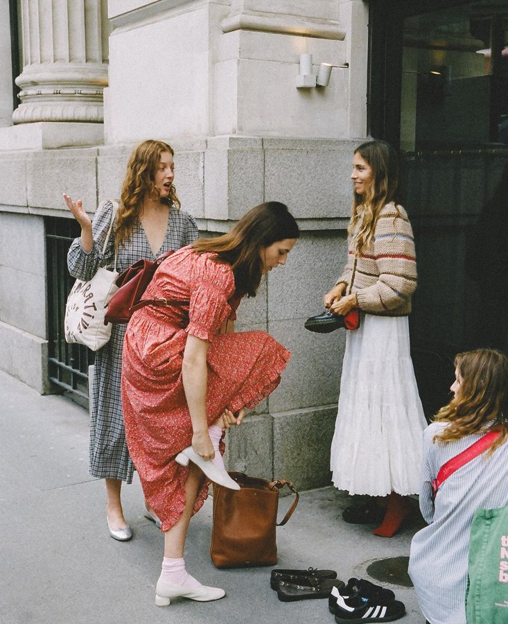 Instagram post by @crittycat00 for Christy Dawn. Caption reads: We landed in London on a mess of cancelled....