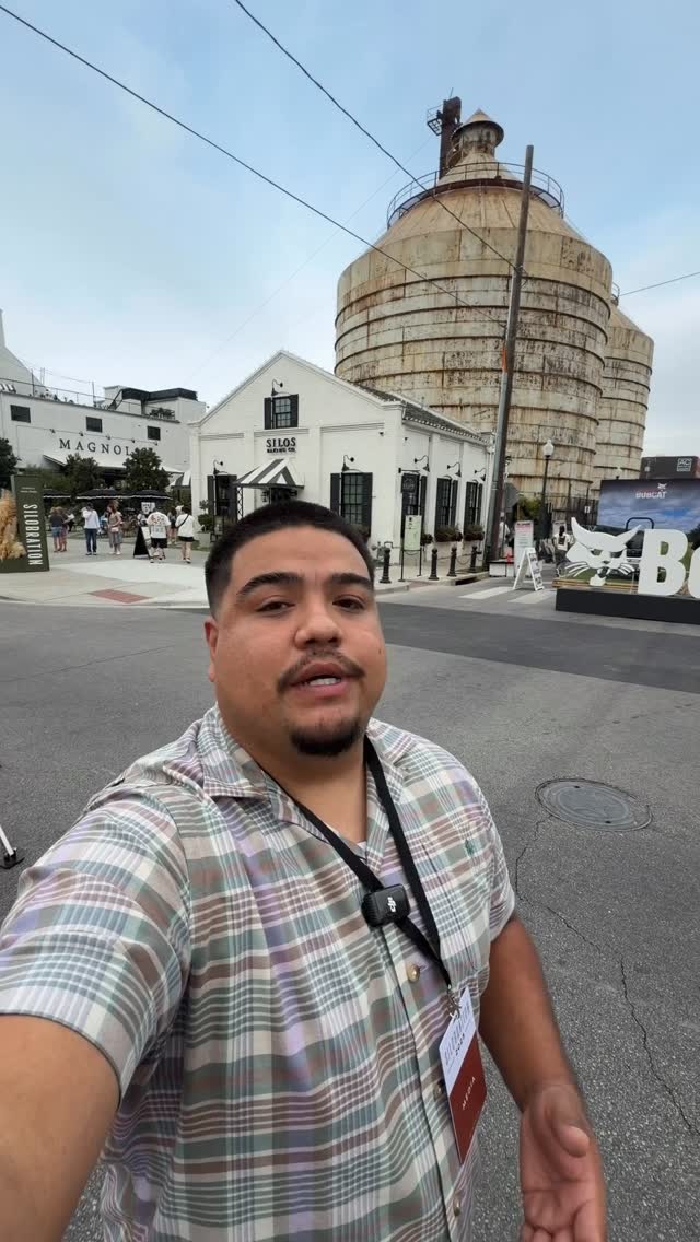 Instagram post by @dominicvilla for Magnolia. Caption reads: SILOBRATION 2025 - my first time at Magnolia....