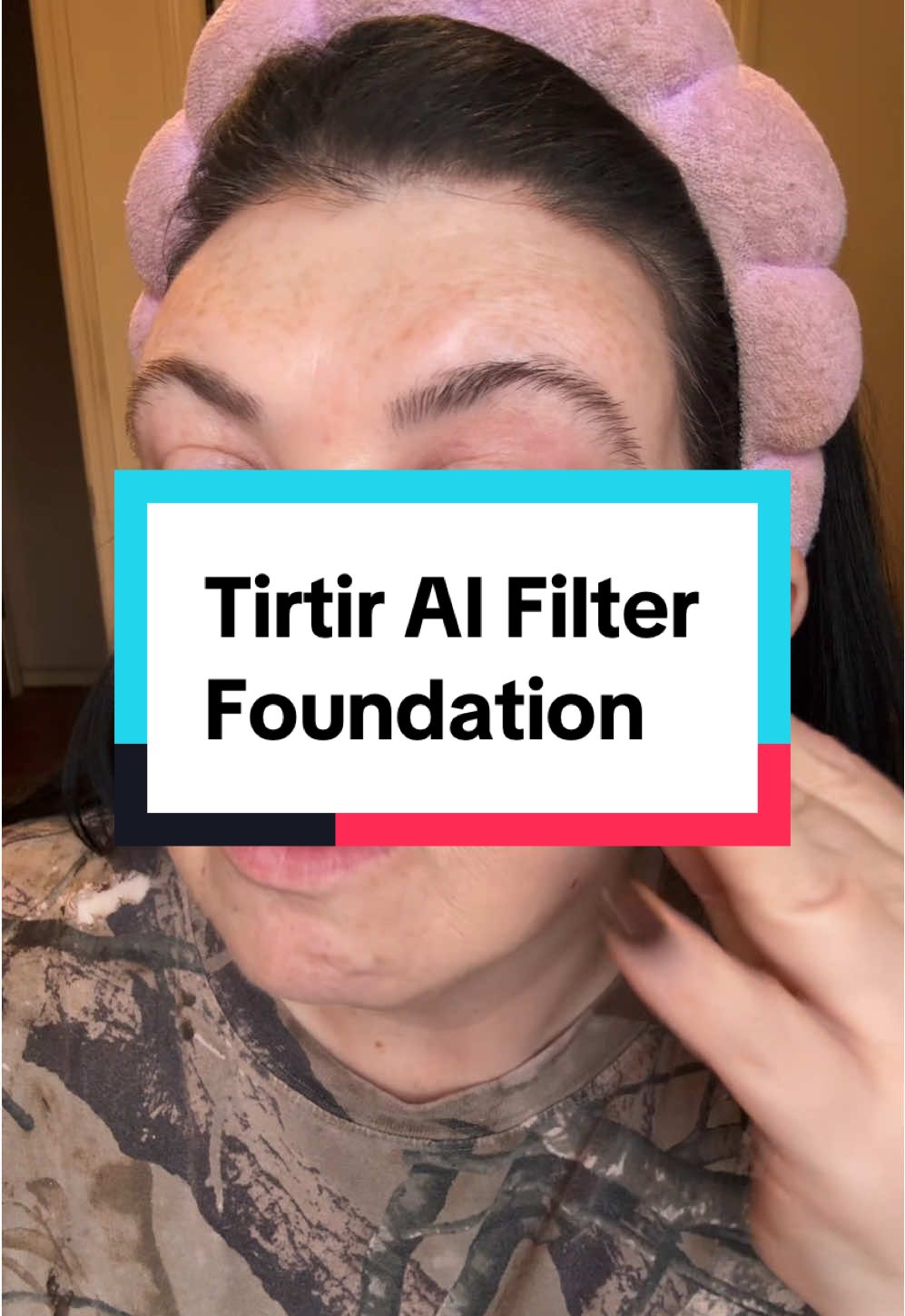 TikTok post by @tamberlynne24 for TIRTIR. Caption reads: I am obsessed with this Tirtir AI filter....