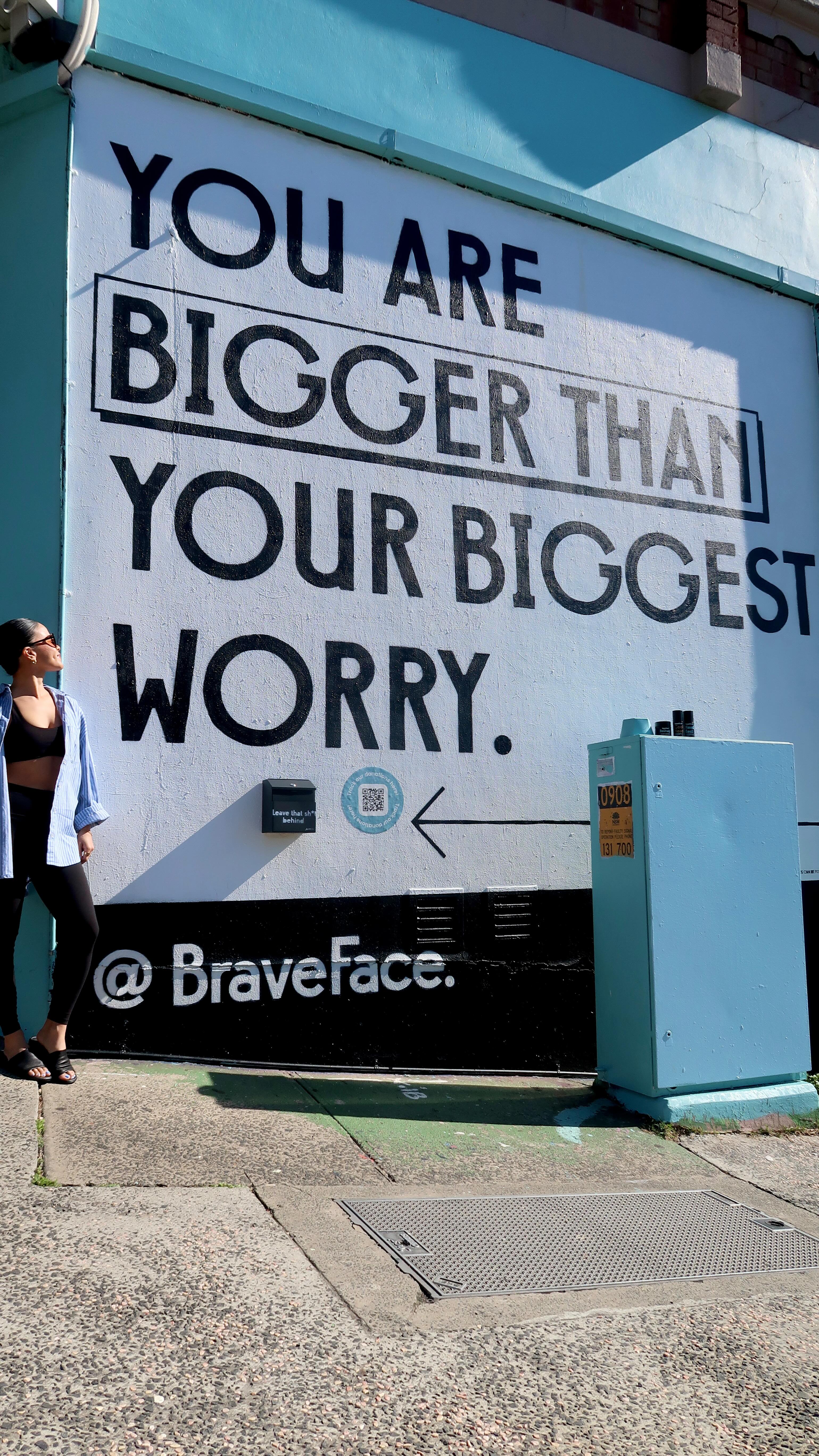 Instagram post by @prettyprogress23 for BraveFace. Caption reads: [...] worth it. Document your visit to the....