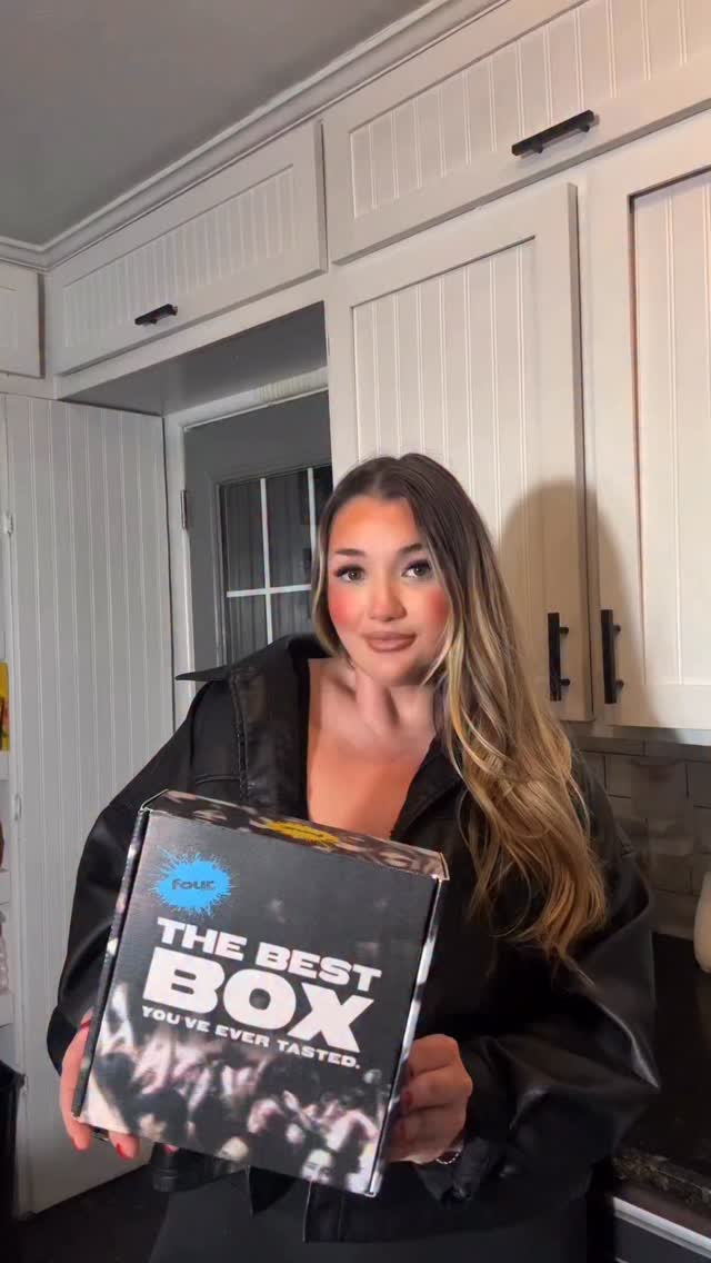 Instagram post by @abbeylanephillipss for Four Loko. Caption reads: You’re telling me @fourloko is in a BOX now?!....