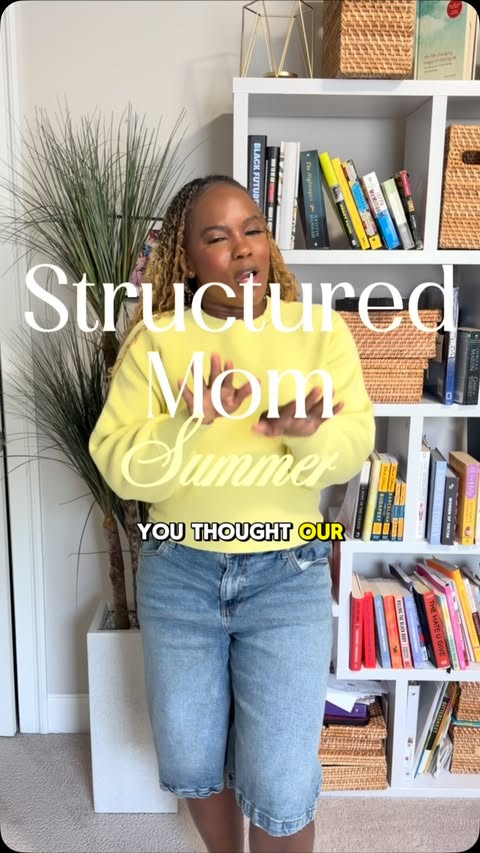 Instagram post by @nicolealiciamd for IXL Learning. Caption reads: Structured Mom Summer may be over, but Structured....
