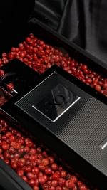 Instagram post by @lina.berd for Orientica Perfumes. Caption reads: XO Exclusif Oud Noir by @orienticaperfumes is a....