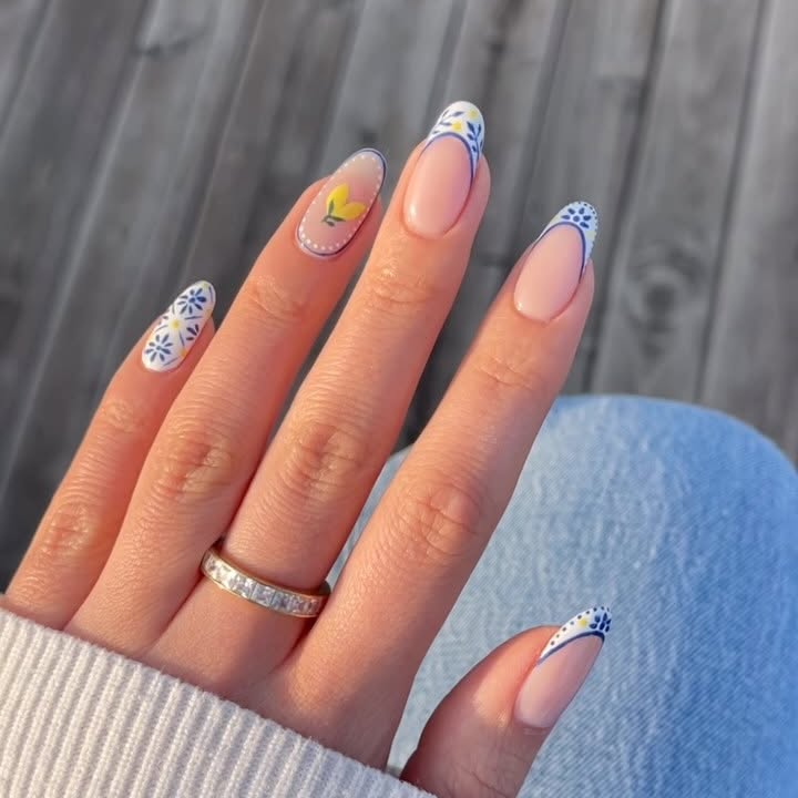 Instagram post by @heluviee for Essie. Caption reads: wishing I was somewhere in europe rn 🌞🥥🐚🫧🌊....