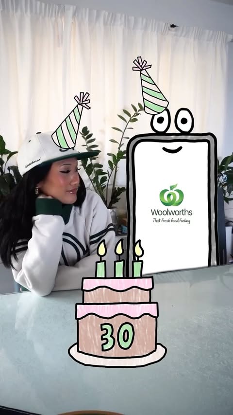 Instagram post by @arianeilagan for Woolworths. Caption reads: AD I turned 30 this year and so did @woolworths_nz....