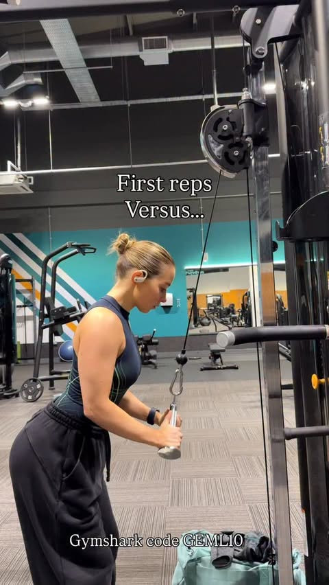 Instagram post by @geml.fitness for Gymshark. Caption reads: 💪🏼 Wearing @gymshark @gymsharkwomen discount....