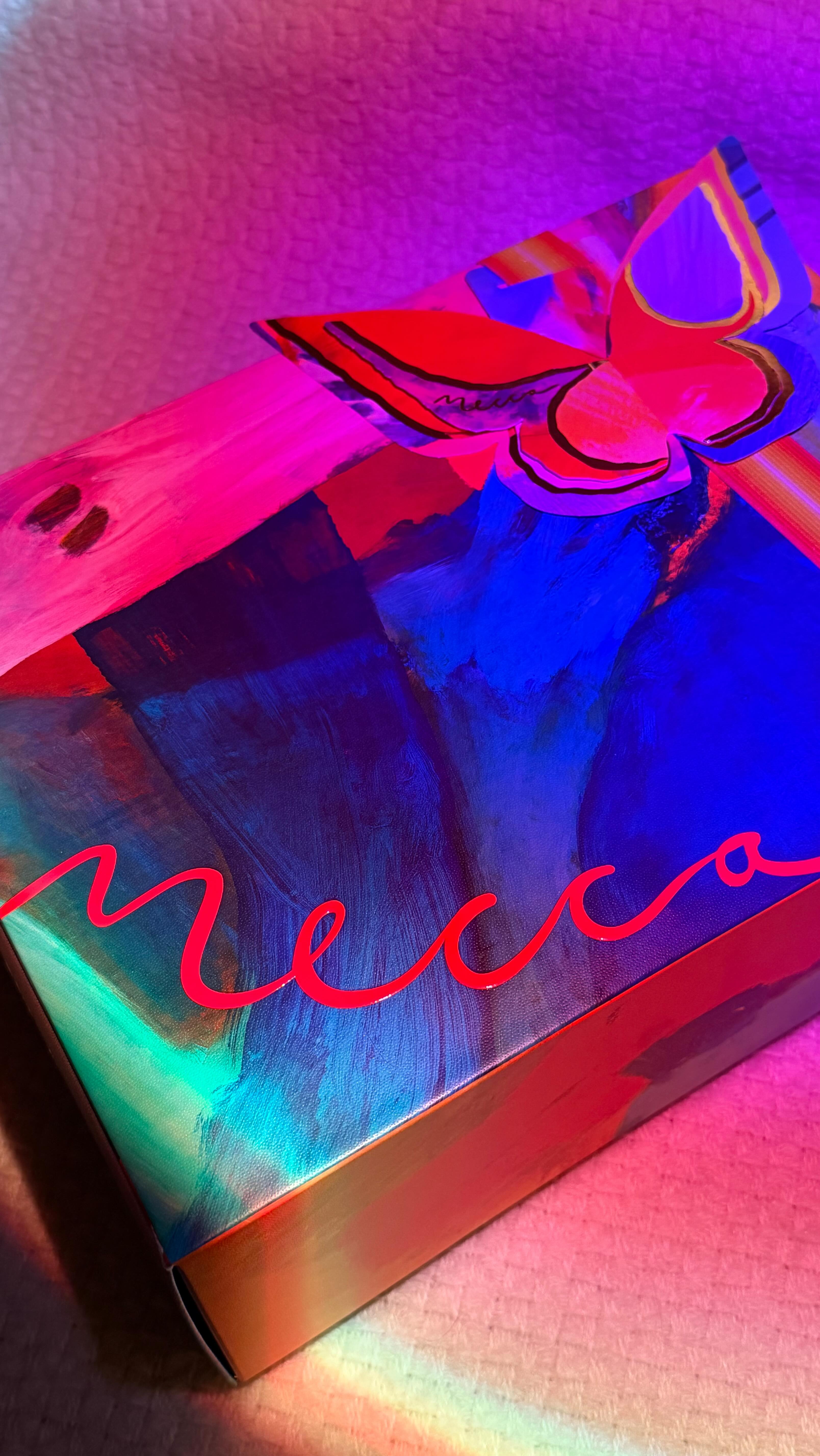 Instagram post by @cabigaobrian for MECCA. Caption reads: Get holiday ready with Mecca’s newest gift sets as....