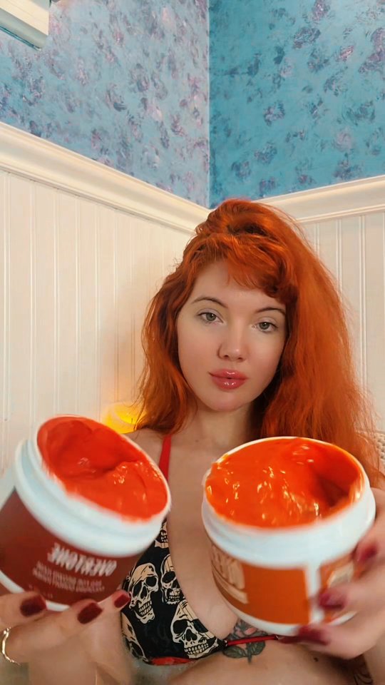 Instagram post by @ashbutton for OVERTONECOLOR. Caption reads: Revive my hair, but my husband makes it extra....