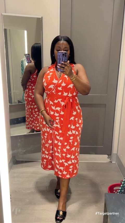 Instagram post by @iamdiniqueendee for DVF. Caption reads: [...] at my local store. @target @targetstyle X....