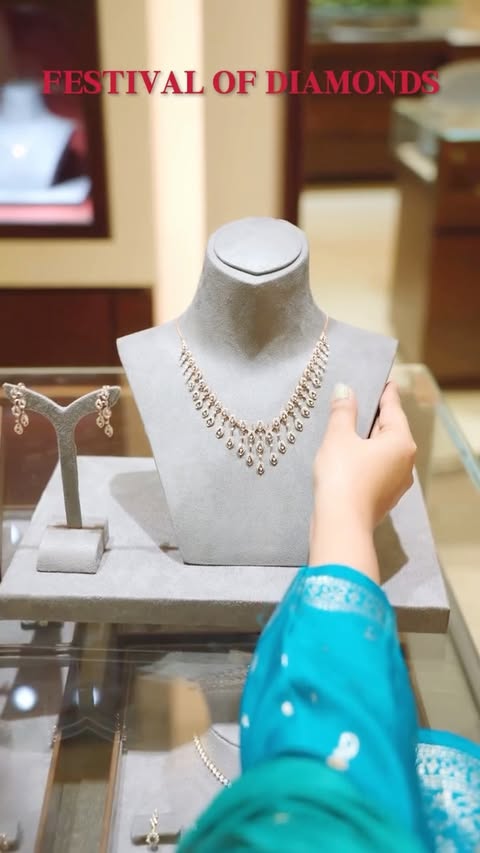 Instagram post by @alluring_udita for Tanishq. Caption reads: Tanishq welcomes the Festival of Diamonds — a....