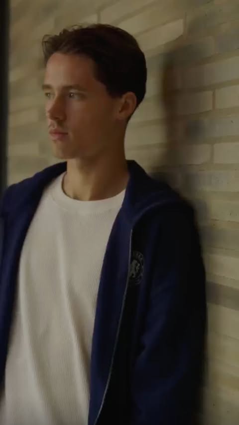 Instagram post by @risingballers for hollister. Caption reads: On the pitch, 19 year-old Harrison Murray-Campbell....