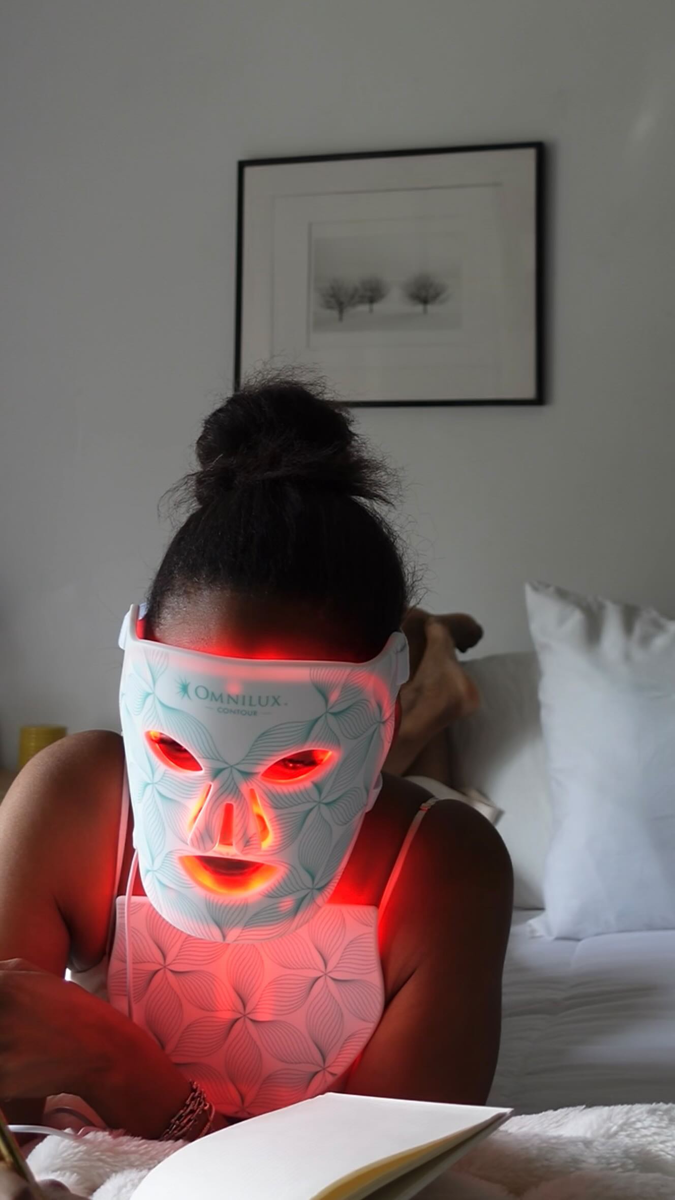 Instagram post by @salina_sincerely for Omniluxled. Caption reads: I partnered with @omniluxled  because Menopause is....