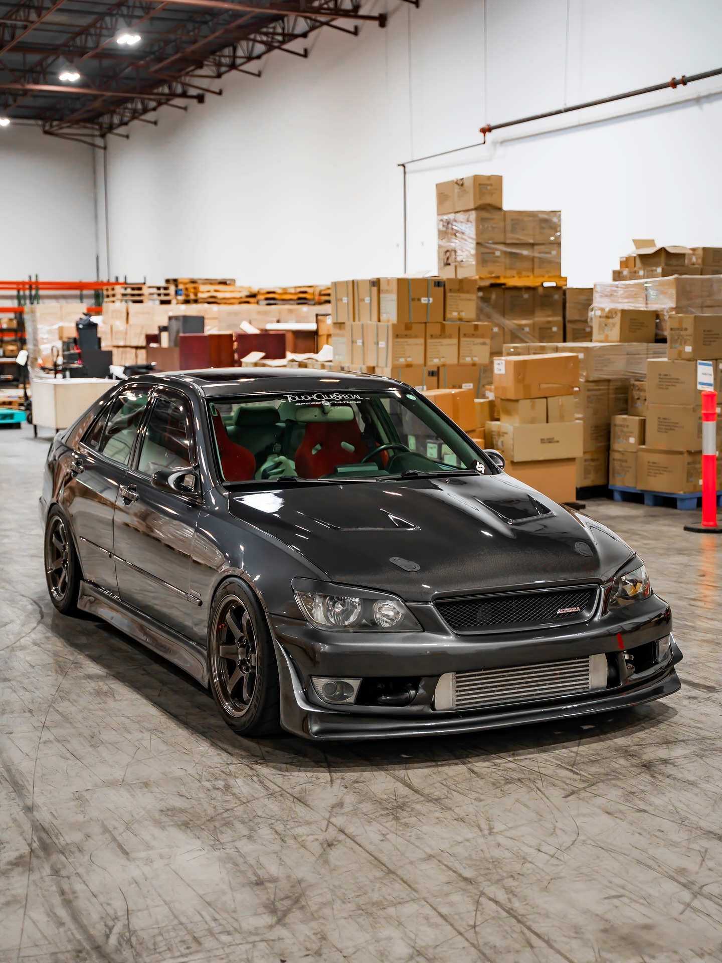 Instagram post by @vertex_japan for Toyota USA. Caption reads: How’s about some detail🧼 shots of my 1.5JZ IS to....
