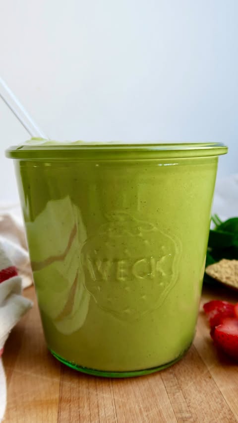 Instagram post by @tastingtothrive_rd for Organika. Caption reads: Comment ‘RECIPE’ and I’ll send you the full....