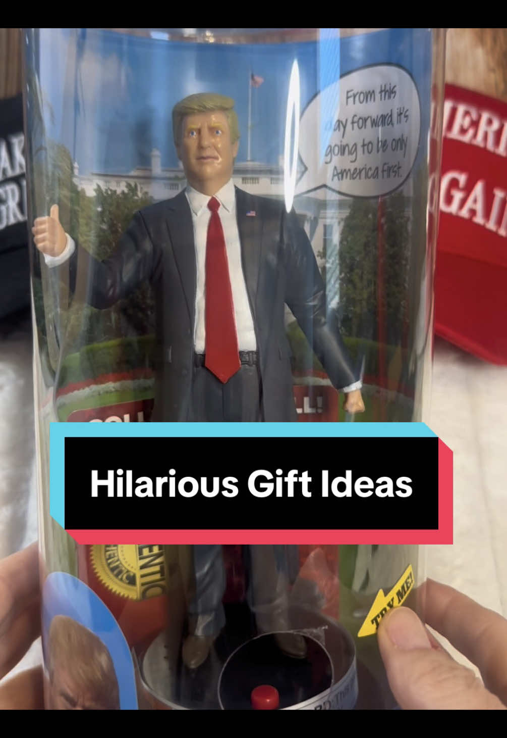 TikTok post by an influencer for Trump Talking. Caption reads: [...] #creatorsearchinsights @trumptalking6.