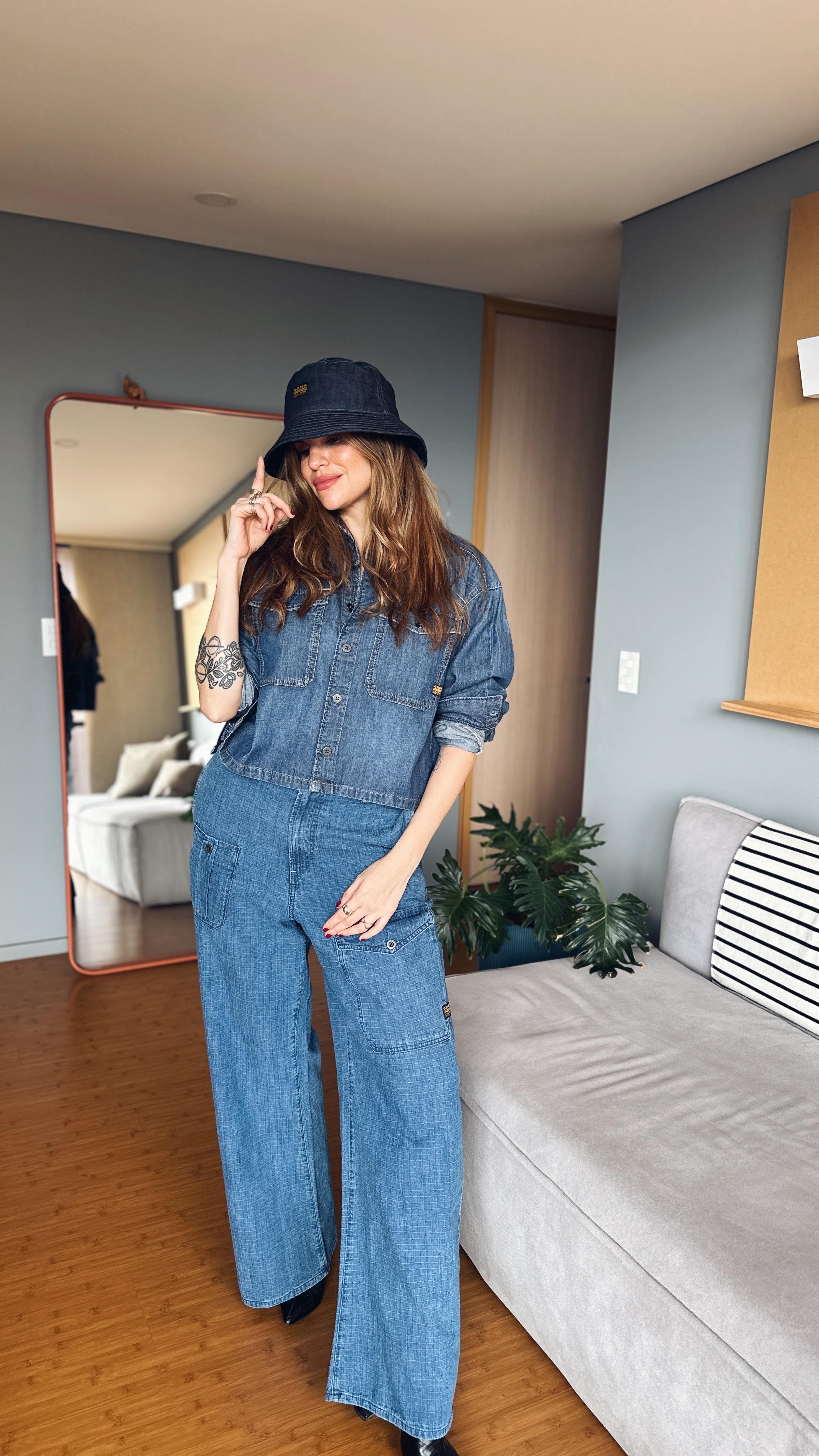 Instagram post by @mariavalen___ for G-Star RAW. Caption reads: Recreating Pinterest outfits #RawOutfits #Gstar....