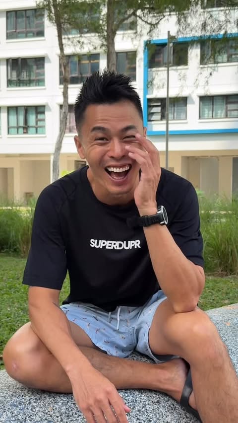 Instagram post by @adrian.xiaoming for DBS Bank. Caption reads: I honestly think my Chinese is improving a lot!....