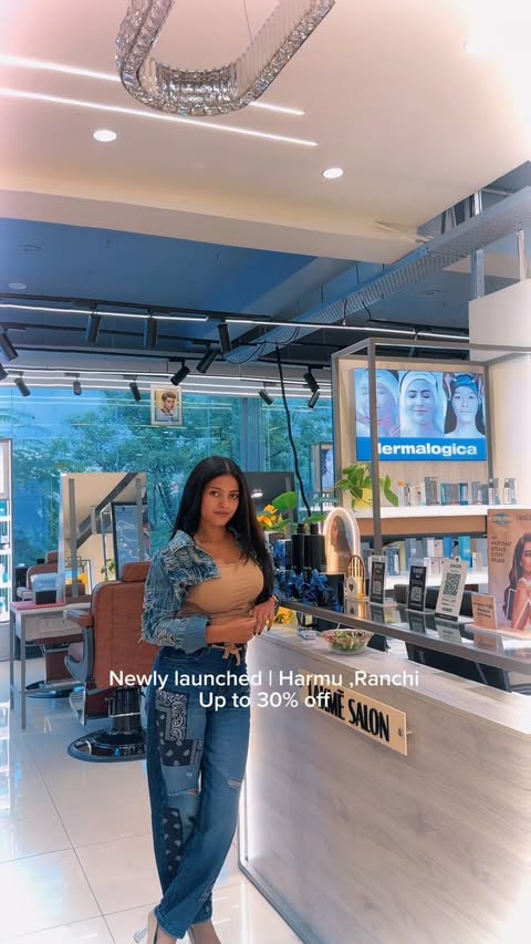 Instagram post by @priyaverma3806 for Lakmé Salon. Caption reads: ✨Your glam spot is finally here! Say hello to the....