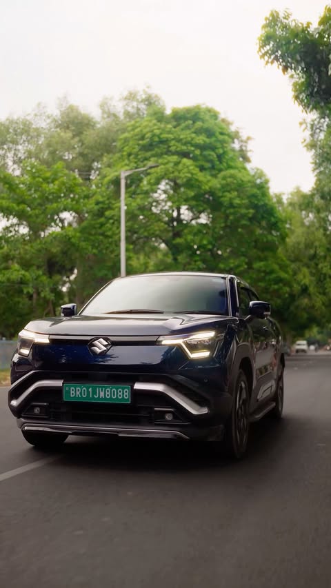 Instagram post by @ekbihari for Maruti Suzuki. Caption reads: [...] to an EV. 🚗⚡ #IndiaGoesElectric....
