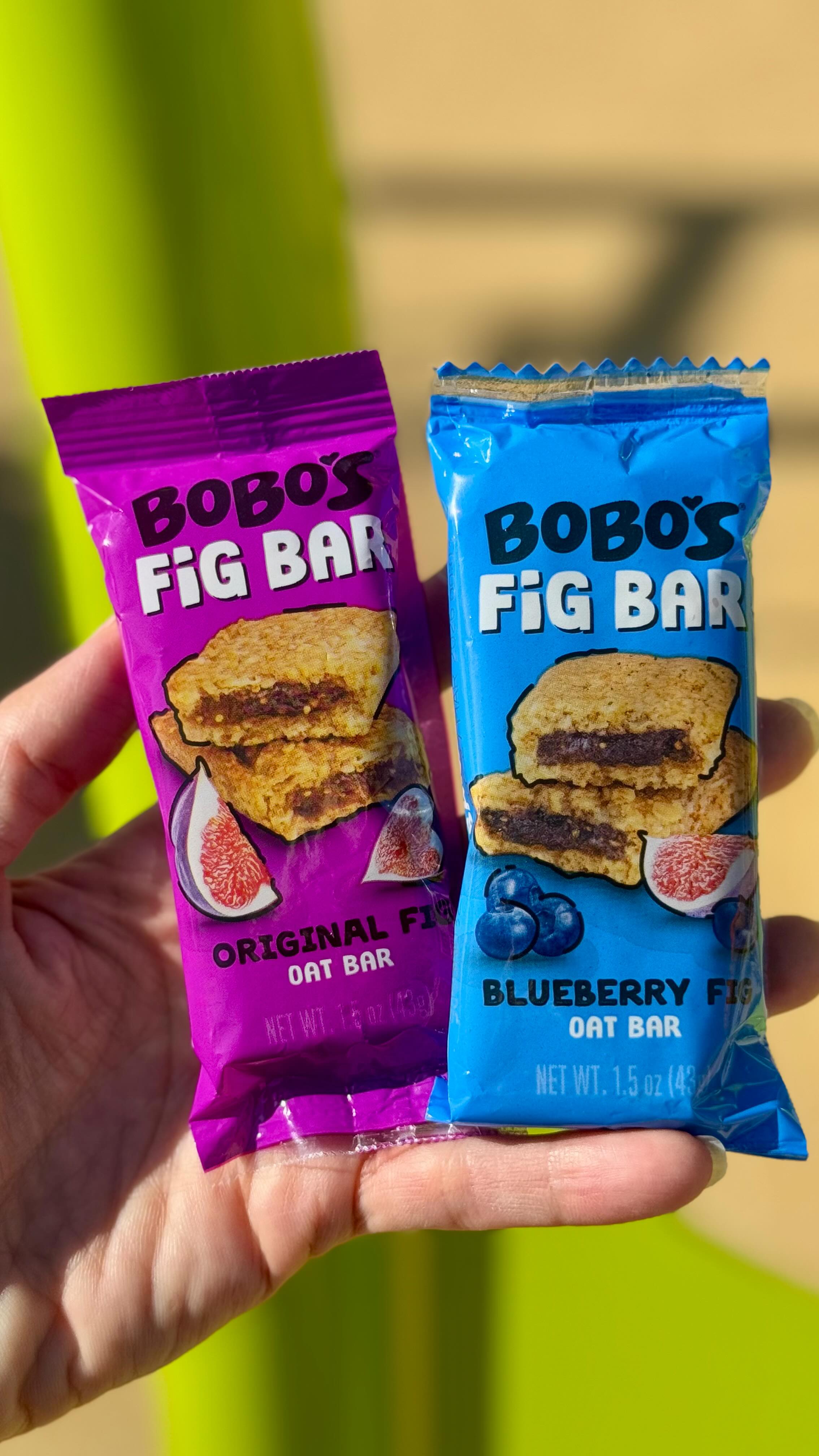 Instagram post by @neeshe for Bobo's. Caption reads: [...] Feel-good food that fits your day —....