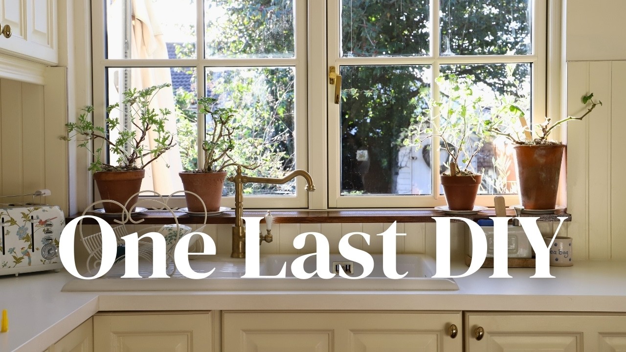 YouTube post by @DaintyDiaries for Flodesk. Caption reads: The Final Reno Project of the Year | A DIY Window....