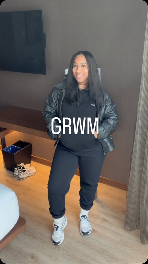 Instagram post by @dyamondniicole for Fabletics. Caption reads: Last day in NYC ✨ Hoodie and pants from @fabletics....