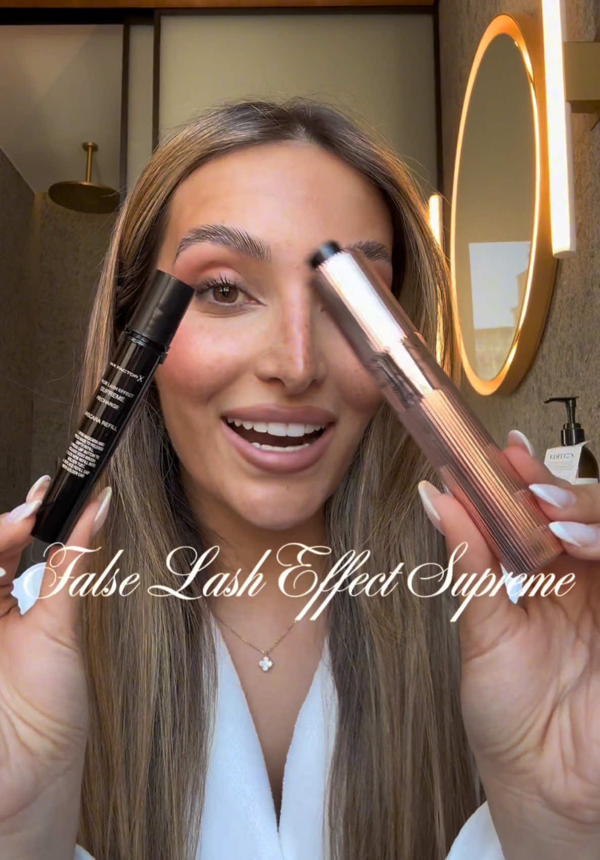 TikTok post by @corinnepino for Max Factor. Caption reads: Super novità in casa @Max Factor ! Ma il mascara....