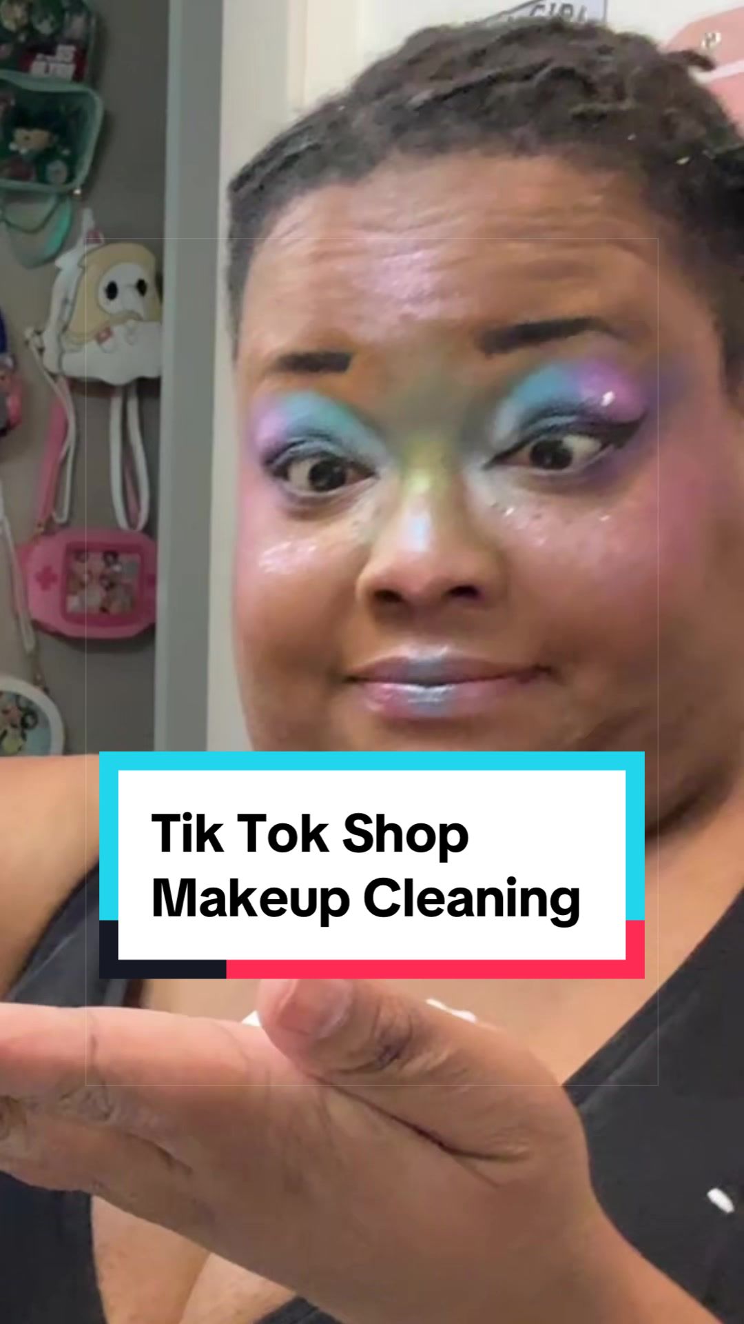 TikTok post by @midnightpursona for Babygodewy Beauty. Caption reads: I really like @babygodewybeauty this cleanser....