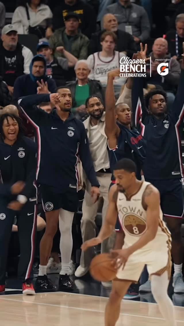 Instagram post by @laclippers for Gatorade. Caption reads: The bench reaction to Kobe’s career-high 🥹👏.