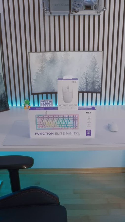 Instagram post by @mathias_shwz for NZXT. Caption reads: Introduced the Elite Gear 🔥

@nzxt_de @nzxt....