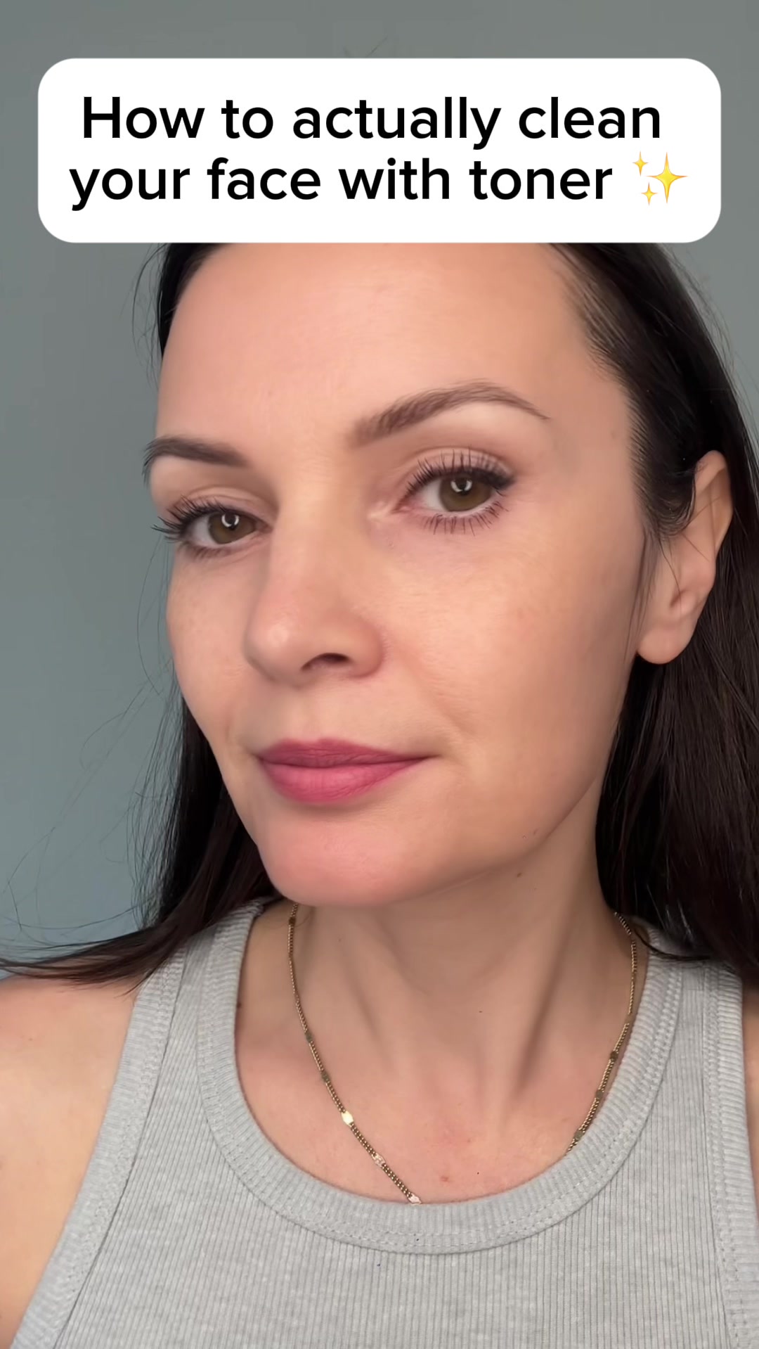 TikTok post by @marina.texas.ugc for Acwell. Caption reads: [...] 🙈 I started using the balancing toner....