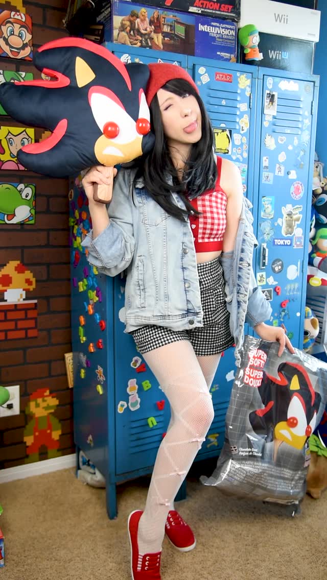 Instagram post by @ashsnapem for GameStop. Caption reads: ✨❣️🖤 Shadow Ice Cream Bar from....