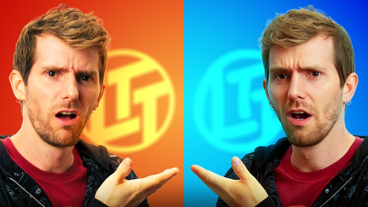 YouTube post by @LinusTechTips for Dbrand. Caption reads: That Isn't Me.