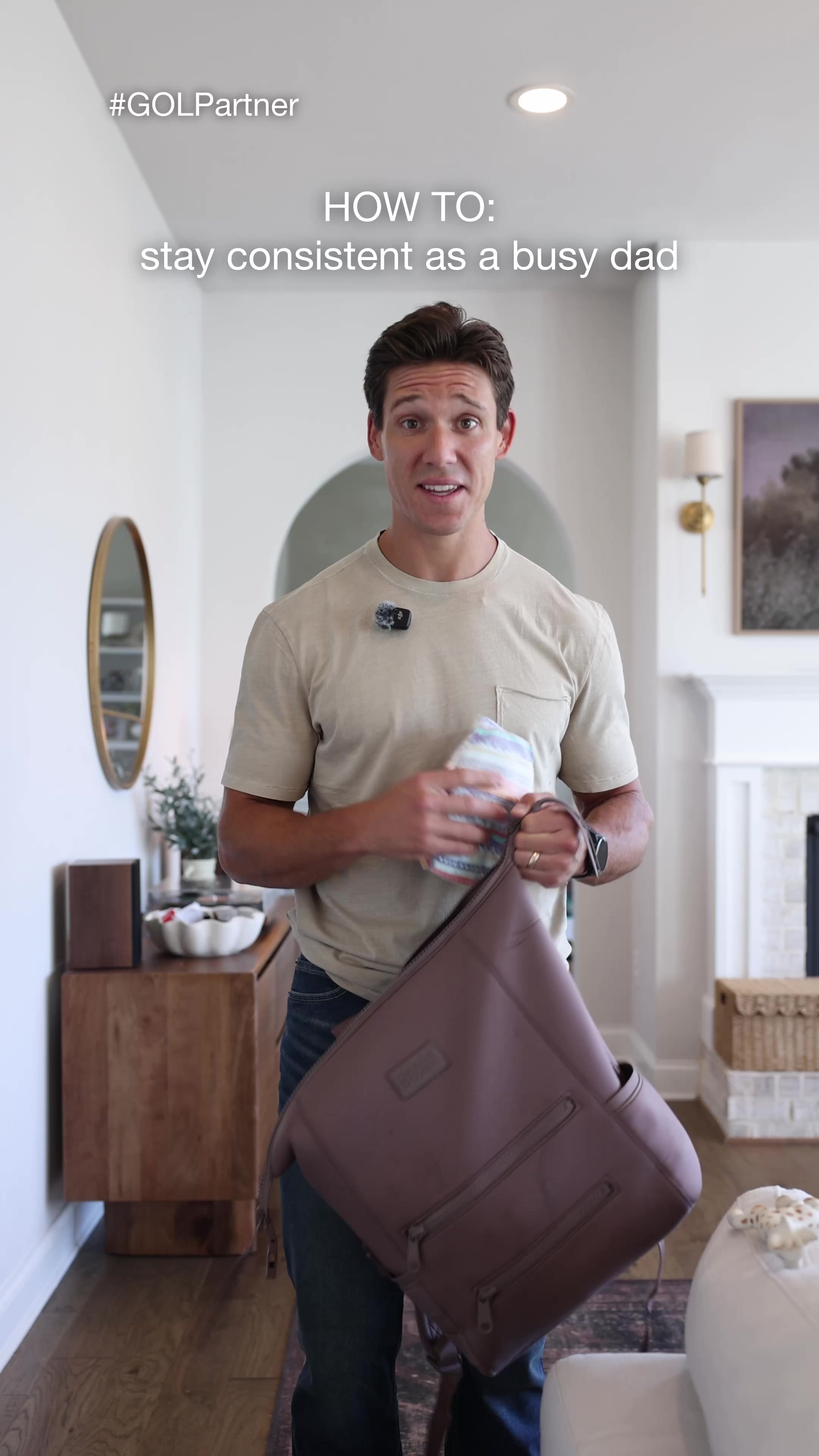 TikTok post by @zachwebber29 for Garden of Life. Caption reads: Life gets busy as a dad of 2, and it can be hard....