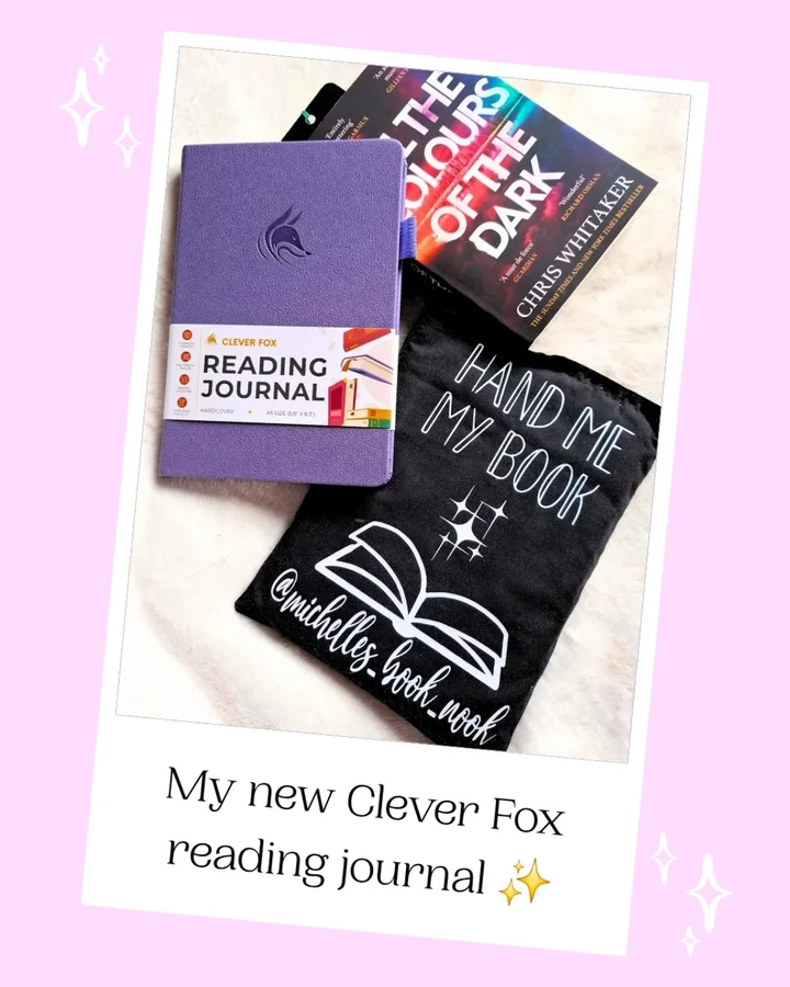 Instagram post by @michelles_book_nook for Clever Fox. Caption reads: AD PR Product | My new @cleverfoxplanner reading....