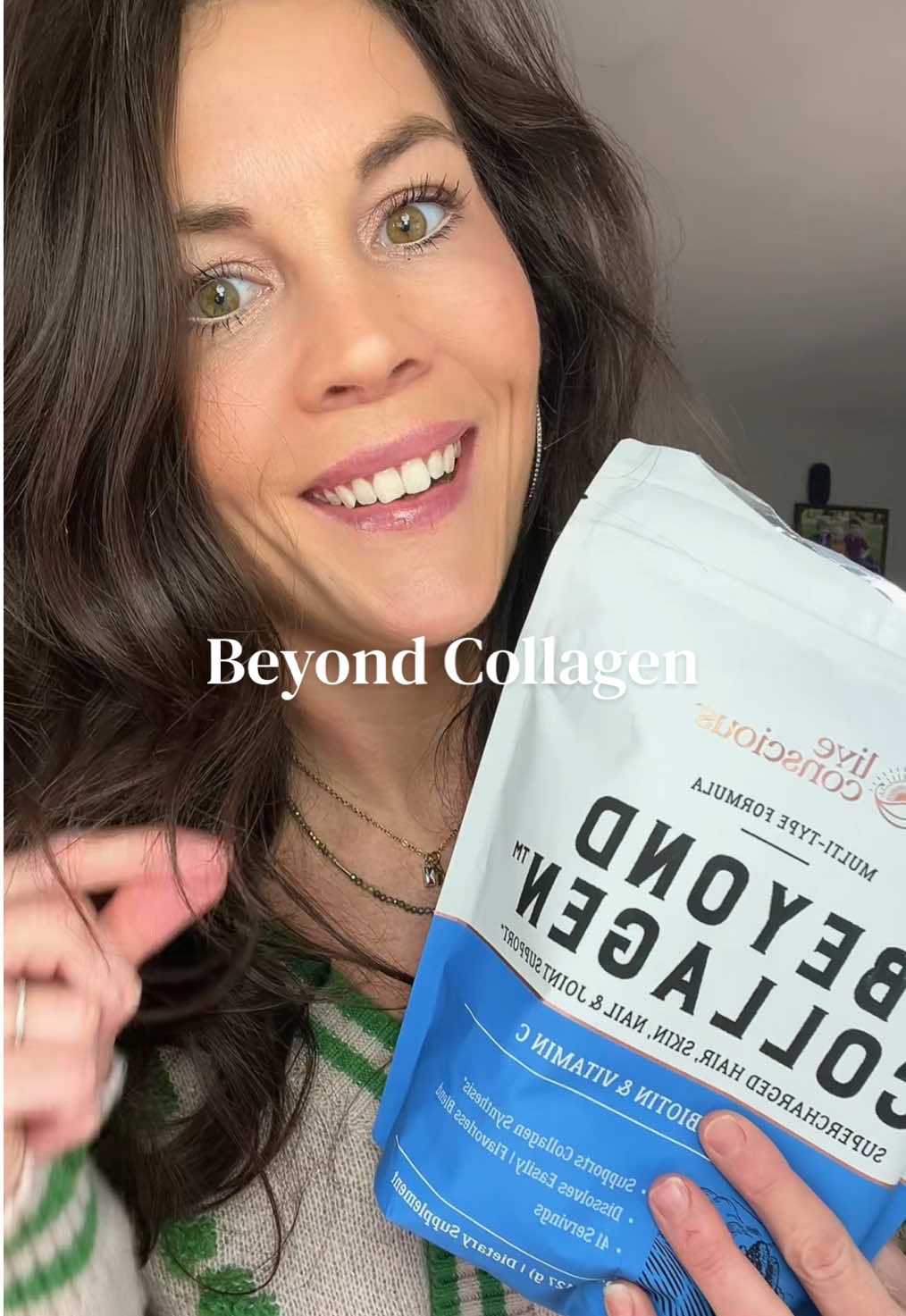 TikTok post by @kathyt291 for Live Conscious. Caption reads: [...] and hair I’ve had in a long time! @Live....