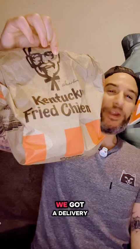 Instagram post by an influencer for KFC. Caption reads: Trying the KFC Twister Wrap! (Thanks @kfc [...].