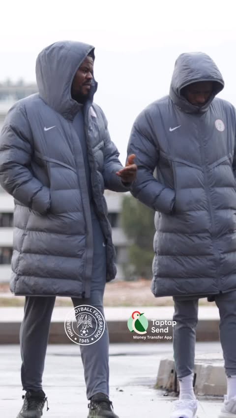 Instagram post by @ng_supereagles for Taptap Send. Caption reads: Team Walk Done ✅
Game Time ⌛.